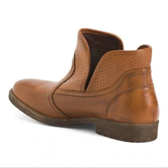 NEW Bed Stu Roan Gossip Ankle BootTan Handmade Leather Distressed Womens 8.5 - Picture 4 of 10